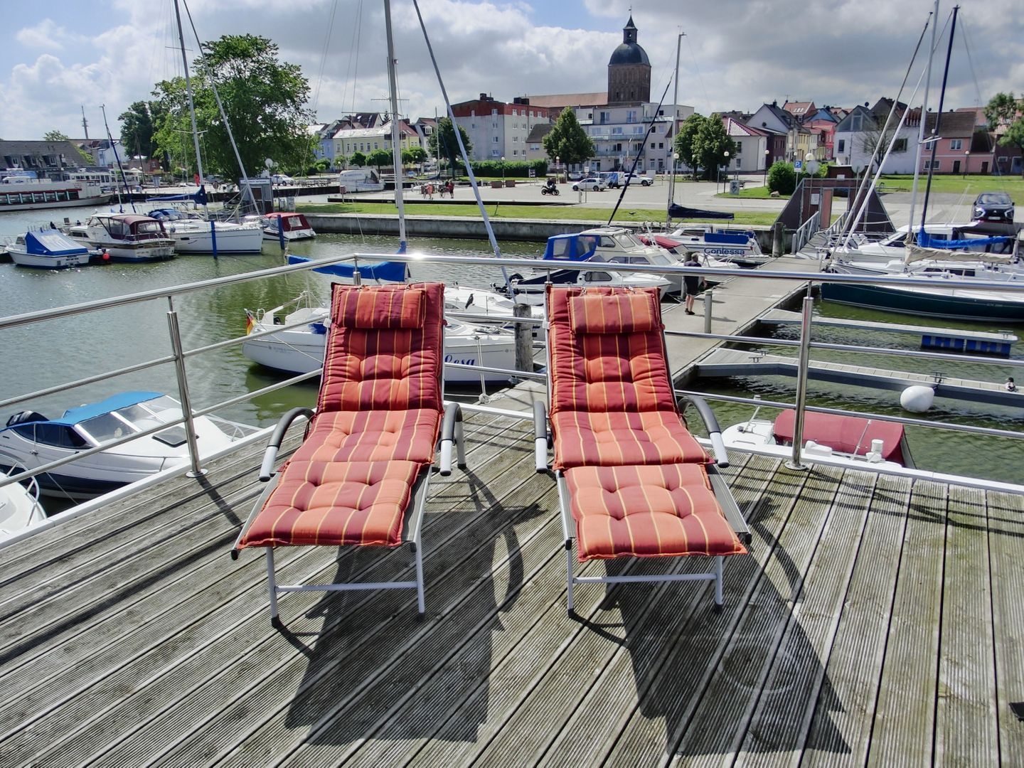  HB - Hausboot Floating 30 "Paula" Ribnitz-Damgarten - Balkon