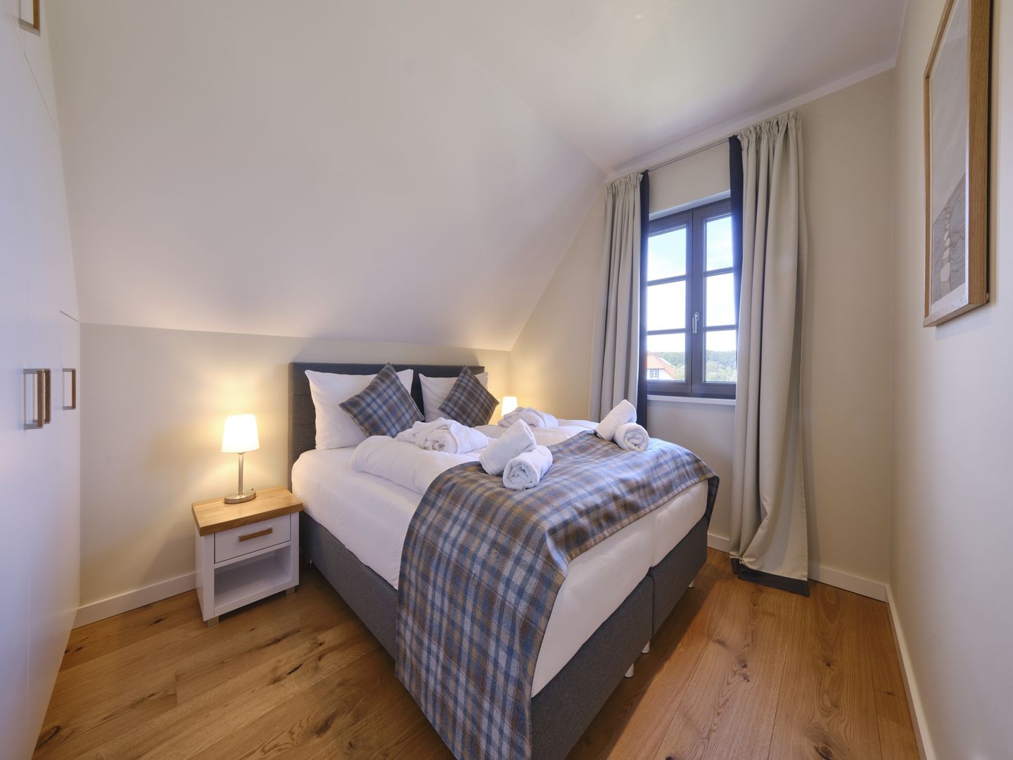 Premium Reetdachvilla mit 3 Schlafzimmern, Sauna und Kamin (H13) - Schlafzimmer