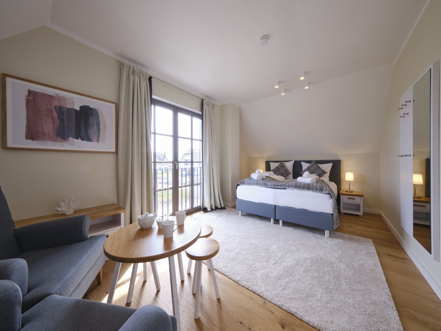 Premium Reetdachvilla mit 3 Schlafzimmern, Sauna und Kamin (H13) - Schlafzimmer