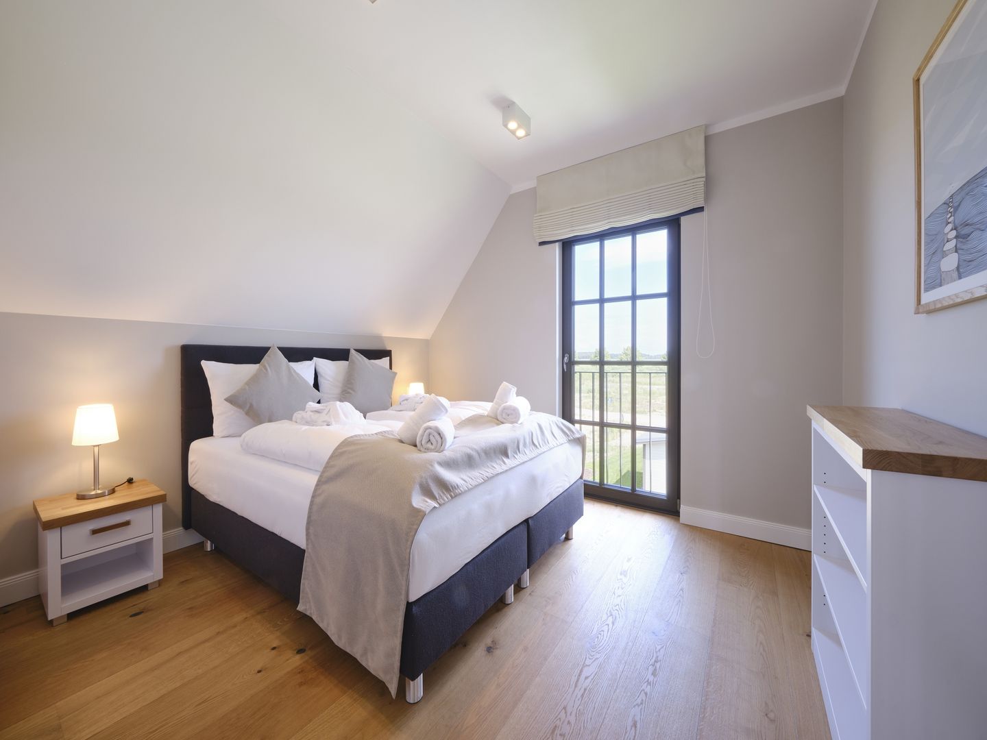 Luxus Reetdachvilla mit 3 Schlafzimmern, Sauna und Kamin (H18) - Schlafzimmer