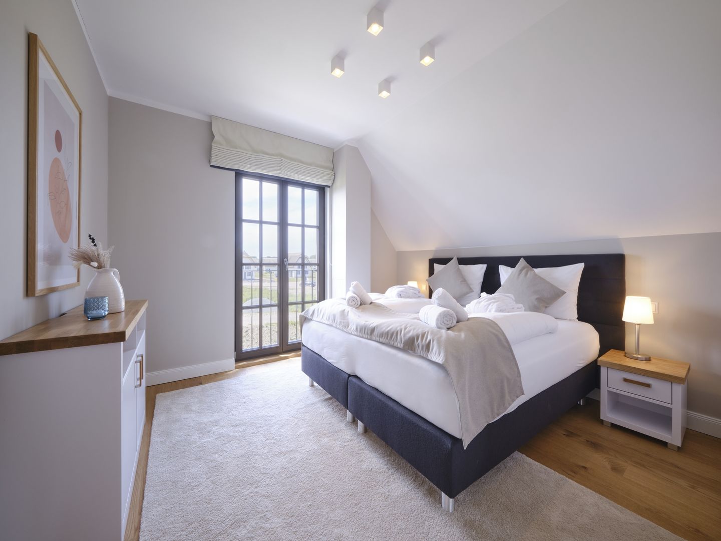 Luxus Reetdachvilla mit 3 Schlafzimmern, Sauna und Kamin (H18) - Schlafzimmer