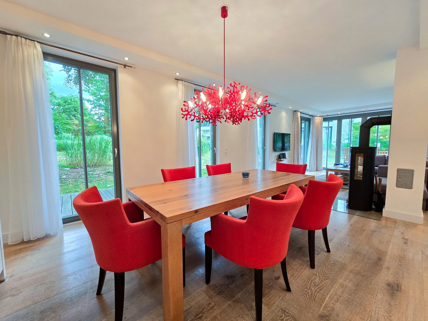 Strandvillen Binz Ferienwohnung mit 2 Schlafzimmern und Terrasse (PVA/01) Insel Rügen - Wohnzimmer