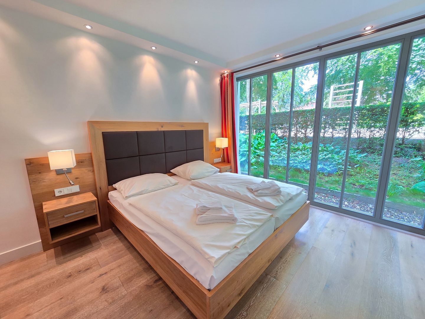 Strandvillen Binz Ferienwohnung mit 2 Schlafzimmern und Terrasse (PVA/01) Insel Rügen - Schlafzimmer