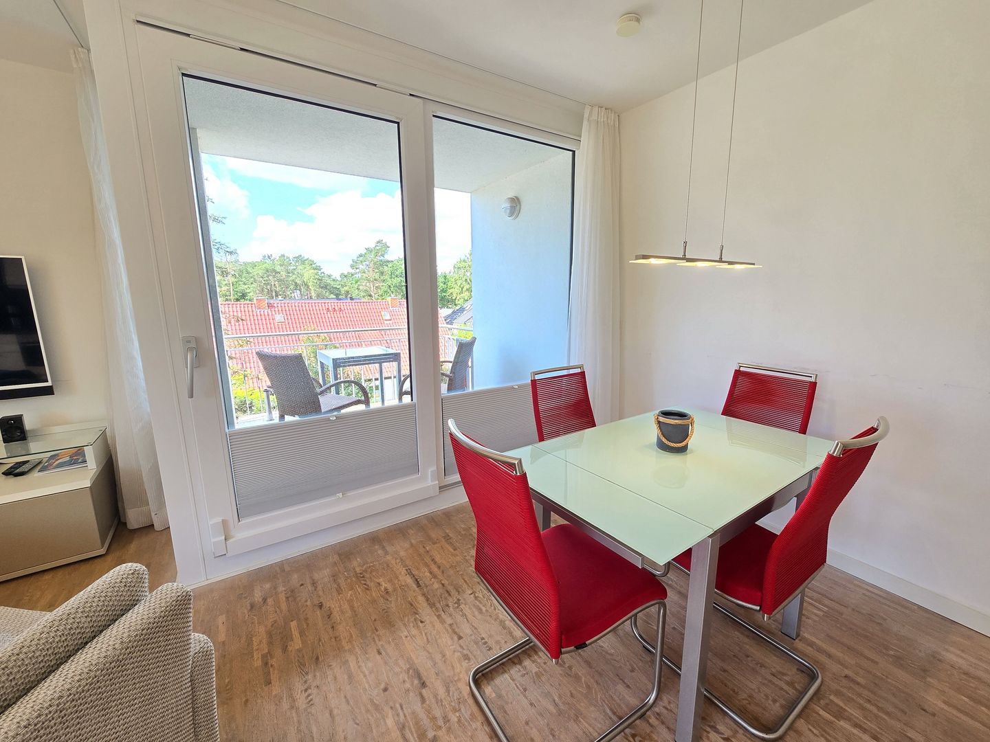 Strandvillen Binz Ferienwohnung mit 1 Schlafzimmer und Balkon (DR/422) Insel Rügen - Wohnzimmer