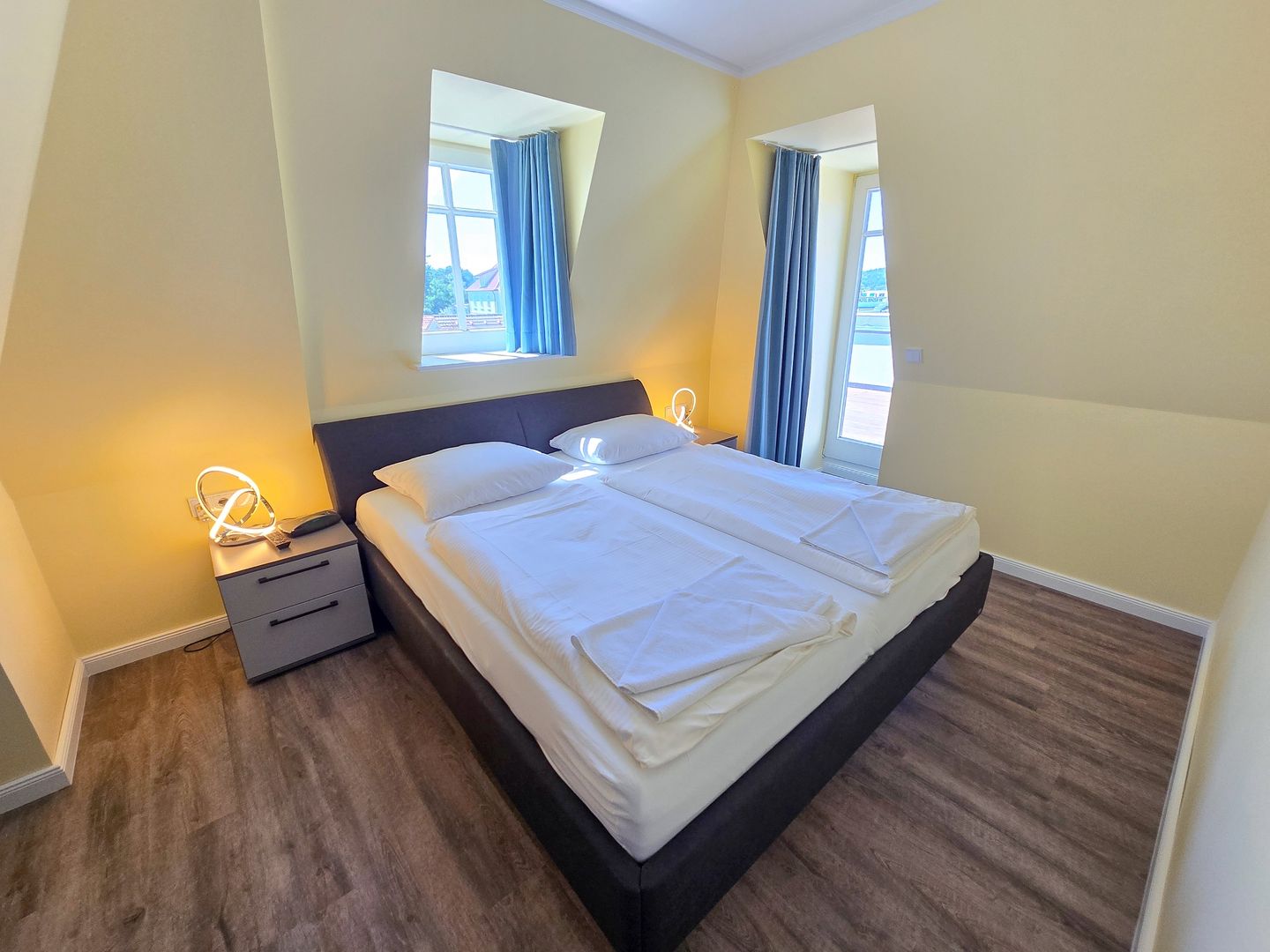 Strandvillen Binz Ferienwohnung mit Panoramablick, 2 Schlafzimmern und Balkon (SV/715) Insel Rügen - Schlafzimmer