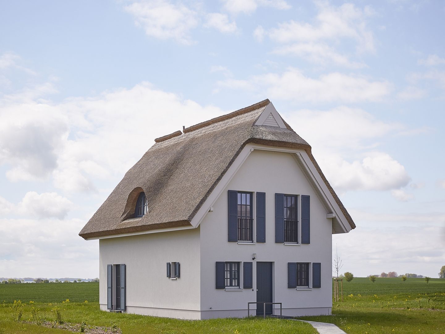 Luxus Reetdachvilla mit 3 Schlafzimmern, Sauna und Kamin (F11) - Hauptansicht