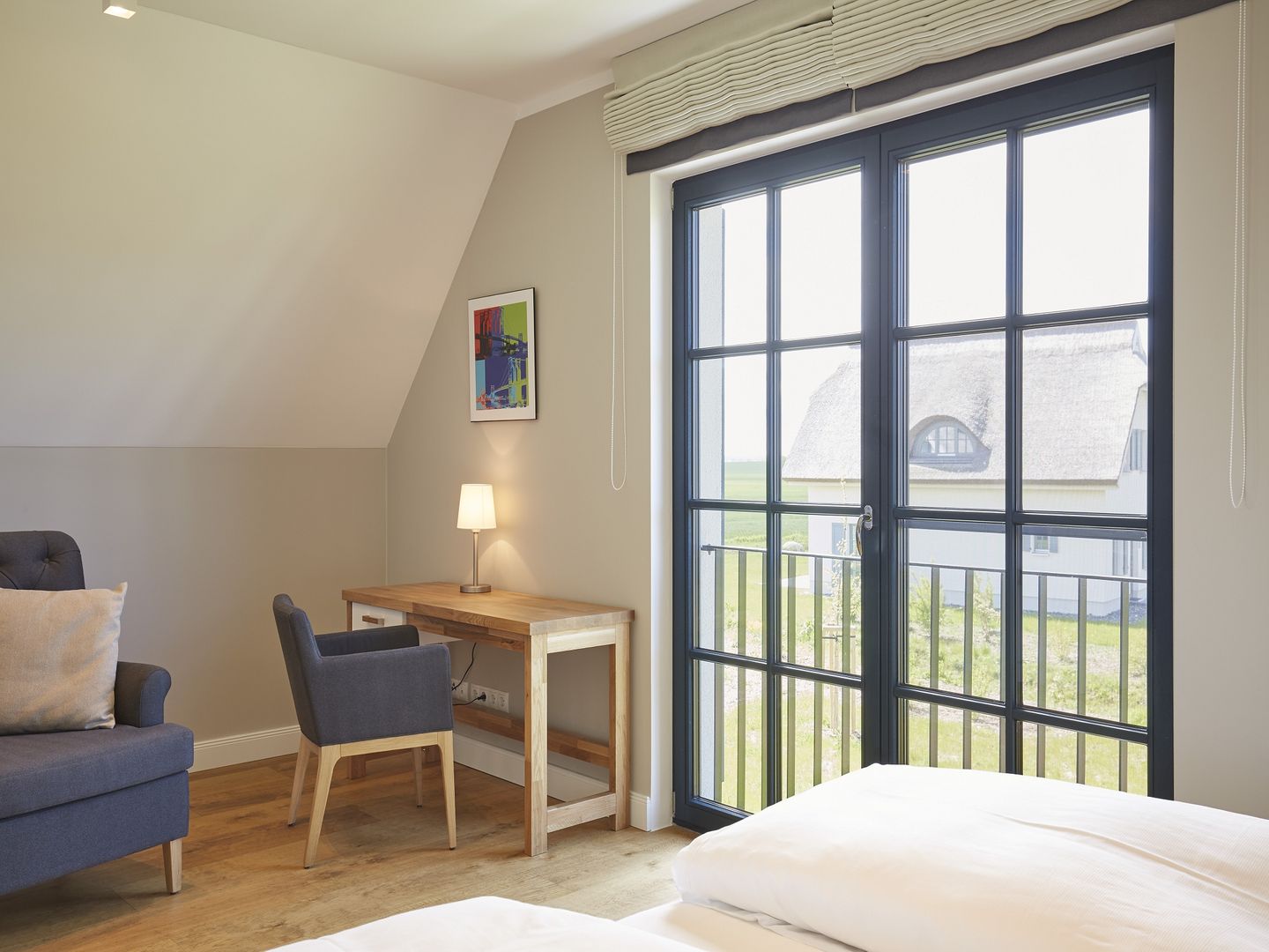 Premium Reetdachvilla mit 3 Schlafzimmern, Sauna und Kamin (F09) - Schlafzimmer