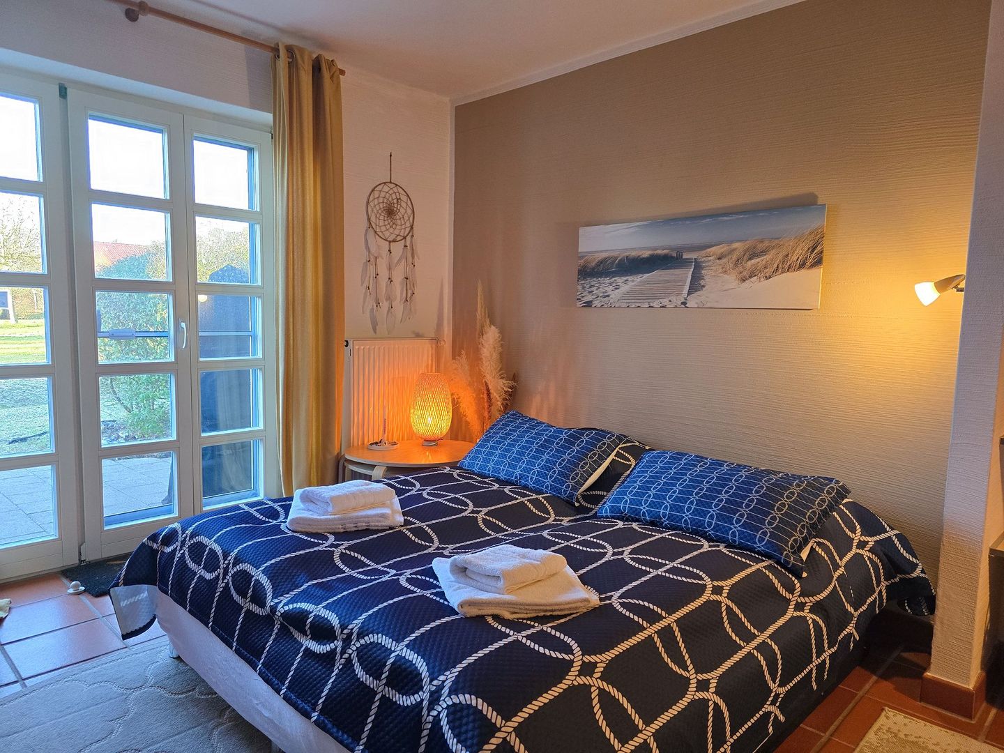 Feriendorf Rugana Komfortplus 1-Raum Ferienwohnung mit Terrasse Insel Rügen - Bett