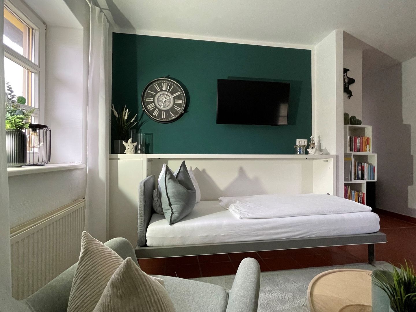 Feriendorf Rugana Komfortplus Ferienwohnung mit 1 Schlafzimmer (A13) Insel Rügen - Wohnzimmer