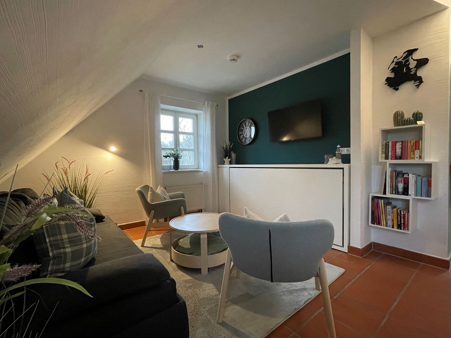 Feriendorf Rugana Komfortplus Ferienwohnung mit 1 Schlafzimmer (A13) Insel Rügen - Wohnzimmer