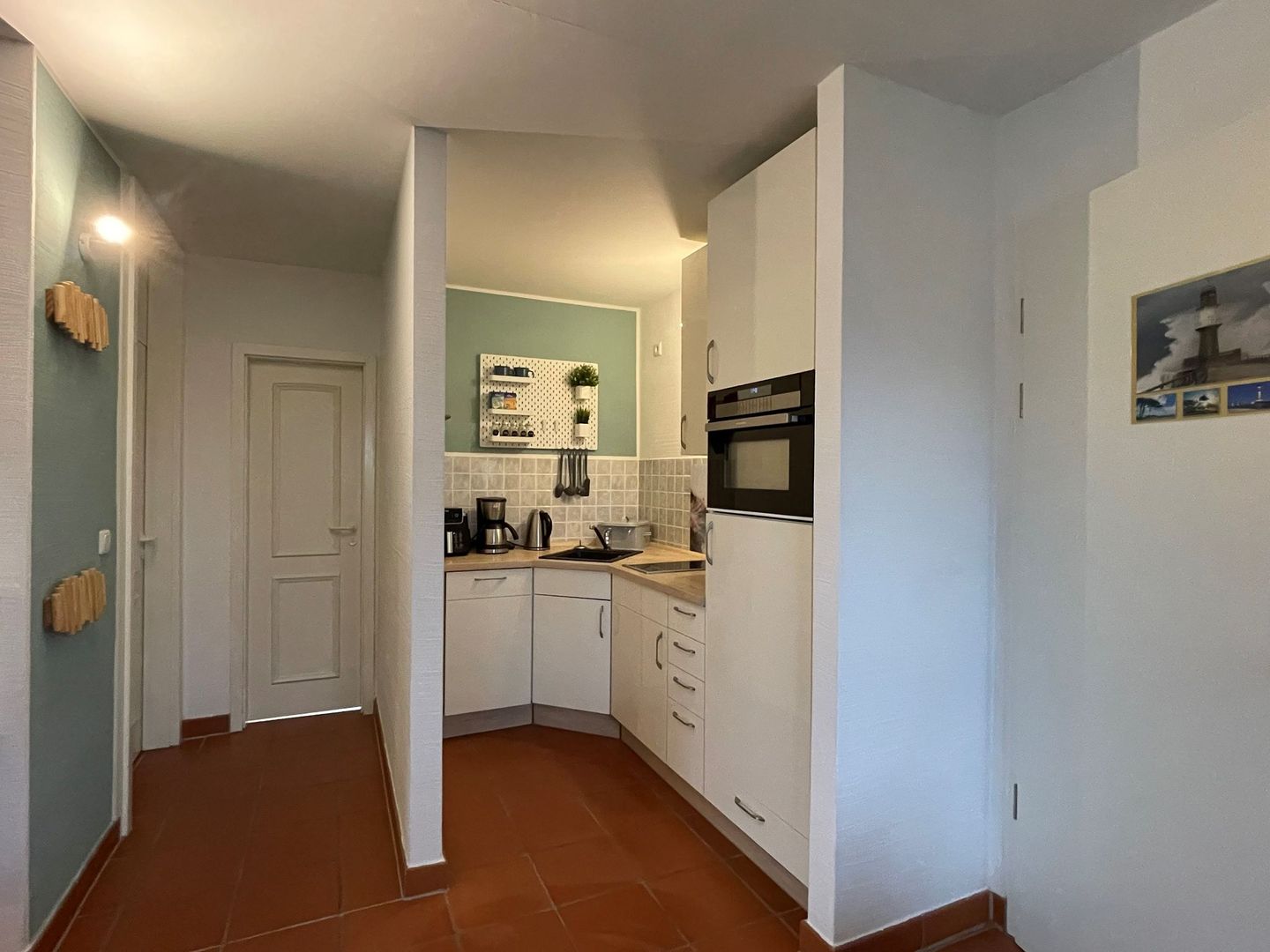 Feriendorf Rugana Komfortplus Ferienwohnung mit 1 Schlafzimmer (A13) Insel Rügen - Küche / Küchenzeile