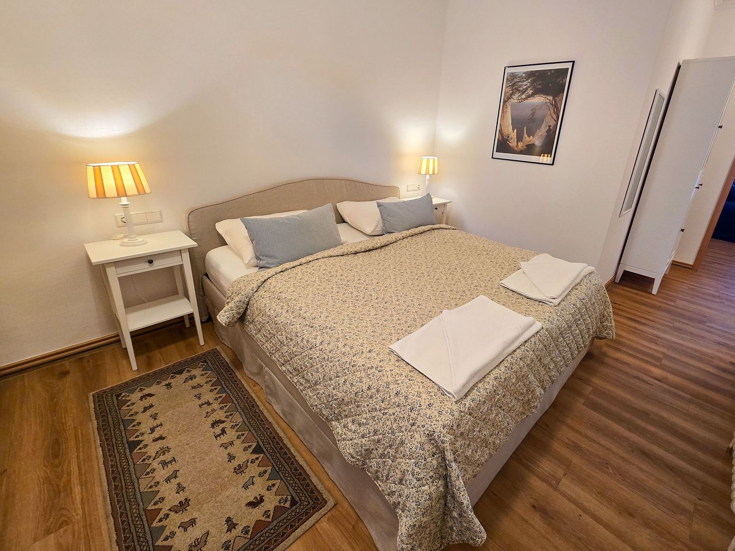 Strandvillen Binz Ferienwohnung mit Meerblick, 2 Schlafzimmern und Balkon (SV/607) Insel Rügen - Schlafzimmer