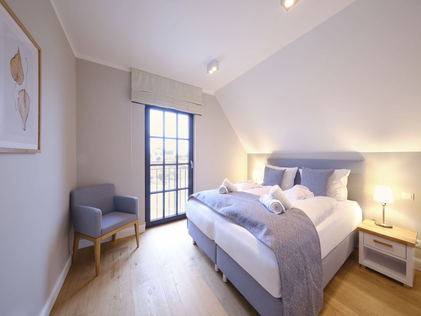 LuxusPlus Reetdachvilla mit 4 Schlafzimmern und Kamin (G14) - Schlafzimmer