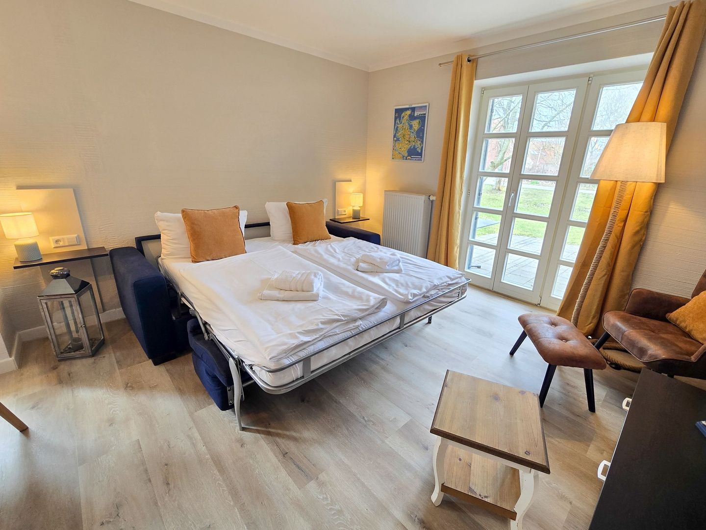 Feriendorf Rugana Komfortplus 1-Raum Ferienwohnung mit Terrasse (C47) Insel Rügen - Wohnzimmer