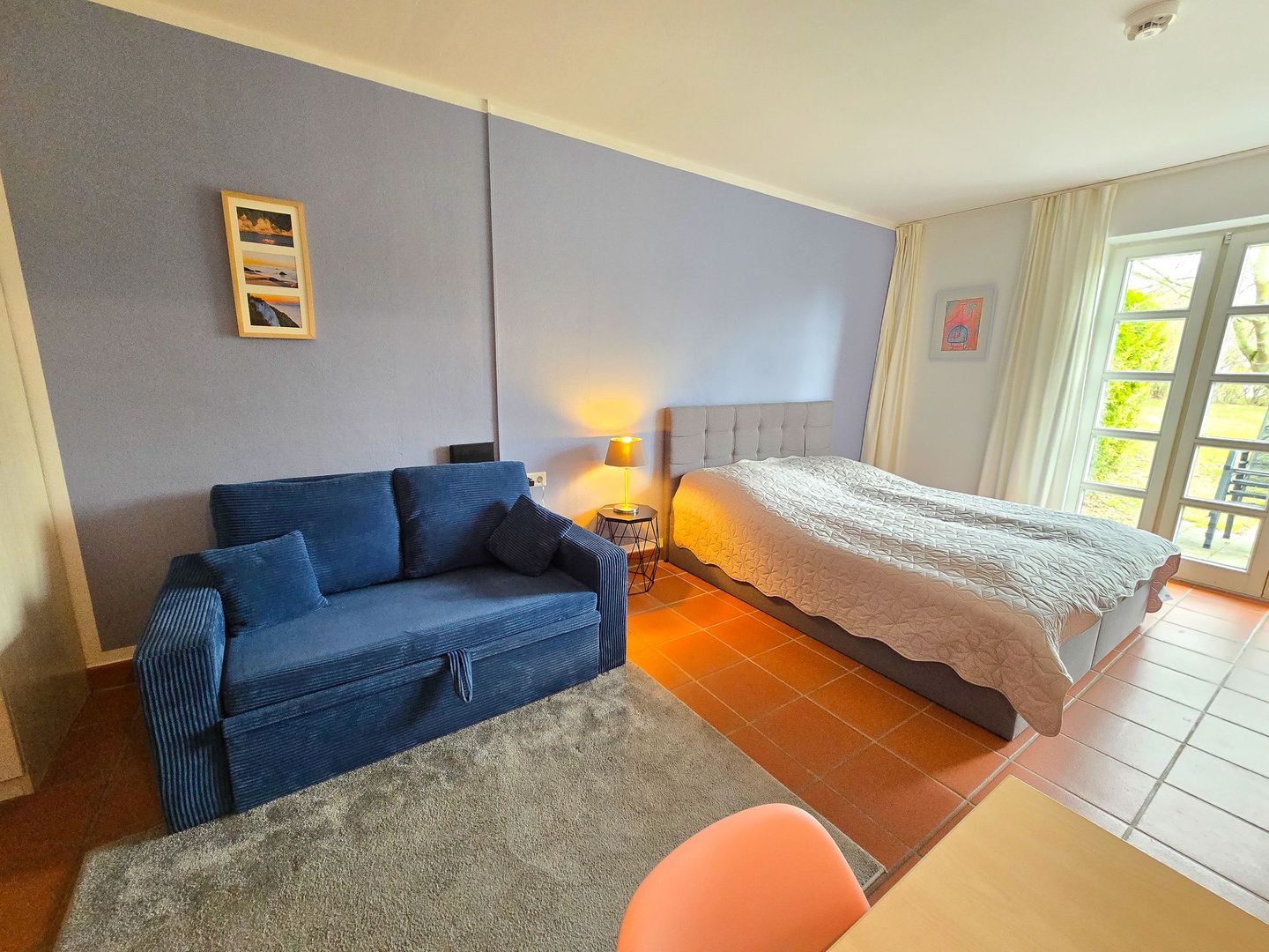 Feriendorf Rugana Klassik 1-Raum Ferienwohnung mit Terrasse (A36) Insel Rügen - Wohnzimmer