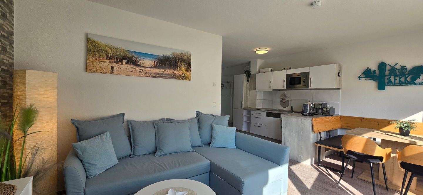  Ferienwohnung KWi 37 EG - "Ostsee Igel" Graal-Müritz Küstenwald - Wohnzimmer