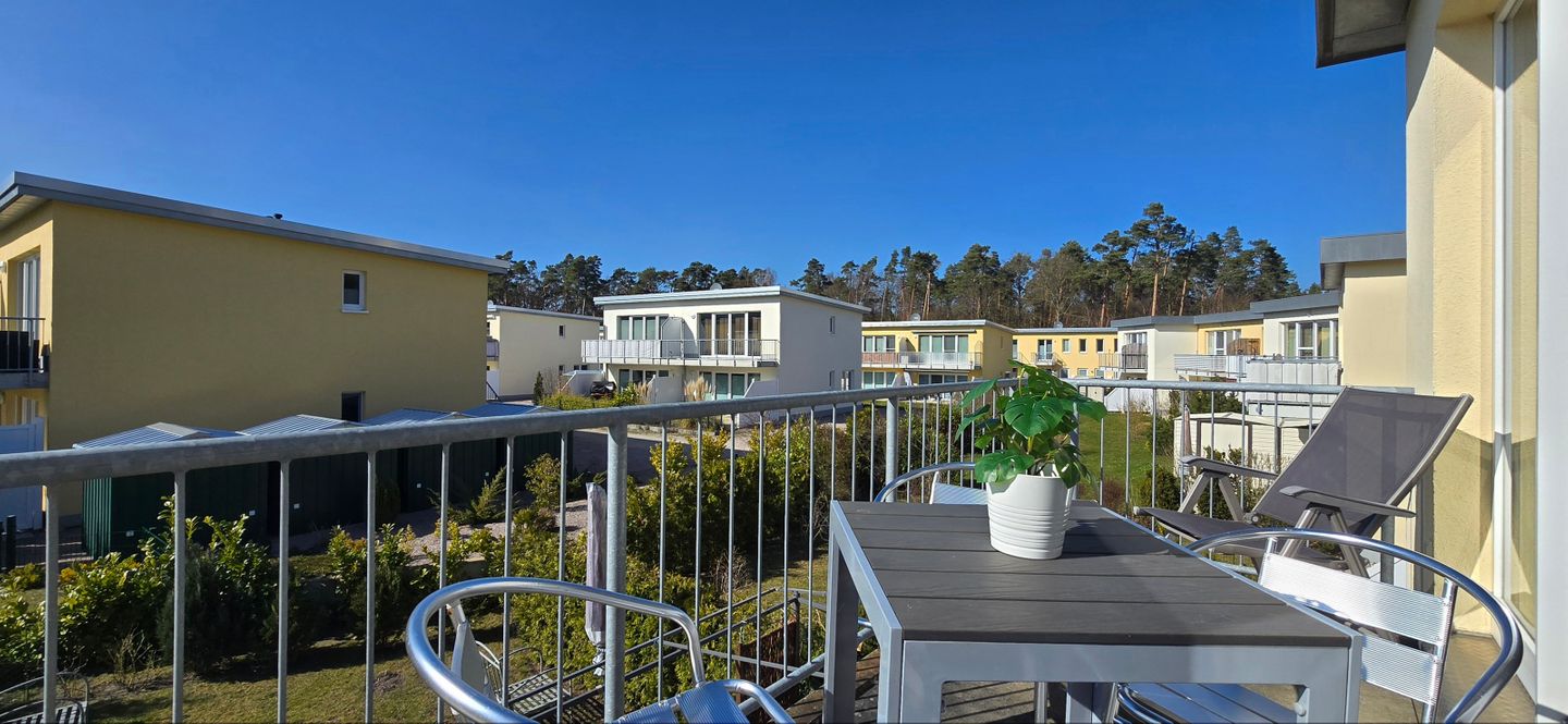  Ferienwohnung KWi 66 OG "Sanddorn" Graal-Müritz Küstenwald - Balkon
