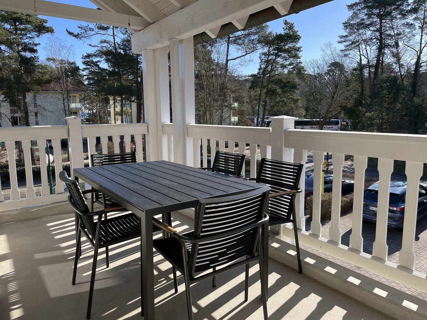 Dünenpark Binz Komfortplus Ferienwohnung mit 1 Schlafzimmer und Balkon im Obergeschoss (302) Insel Rügen - Balkon