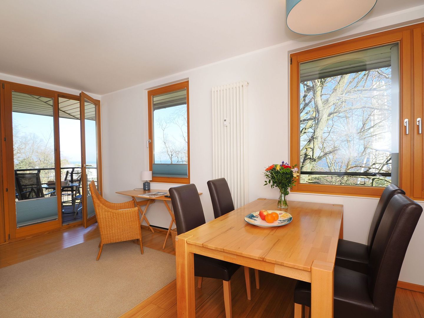 Kaiservillen Heringsdorf Ferienwohnung mit 1 Schlafzimmer und Balkon (D232) Insel Usedom - Wohnzimmer