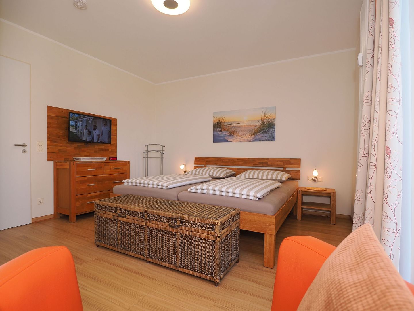 Kaiservillen Heringsdorf Ferienwohnung mit 2 Schlafzimmern und Balkon (D212) Insel Usedom - Schlafzimmer