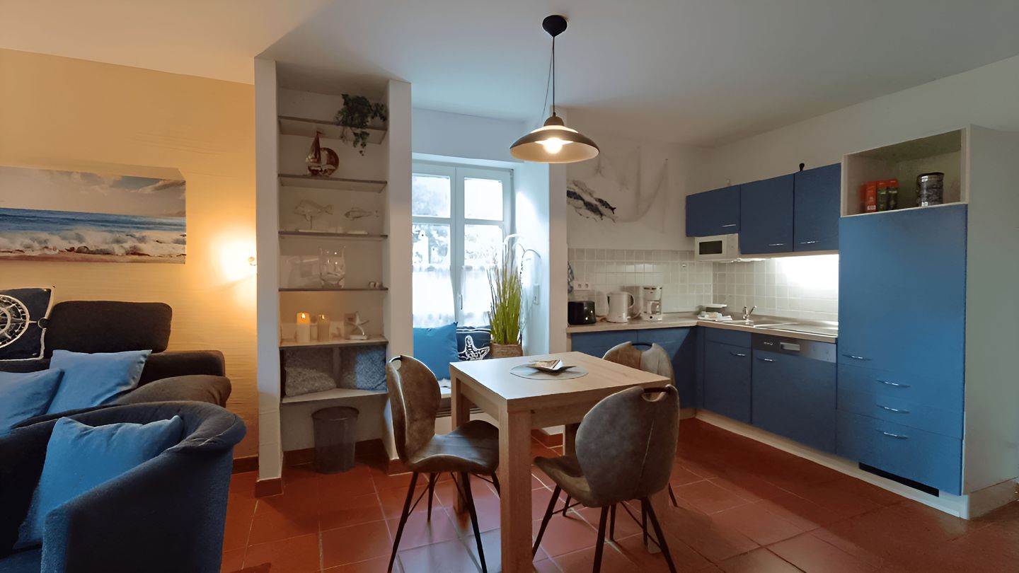 Feriendorf Rugana Klassik Ferienwohnung mit 1 Schlafzimmer und Terrasse (B56) Insel Rügen - Küche / Küchenzeile