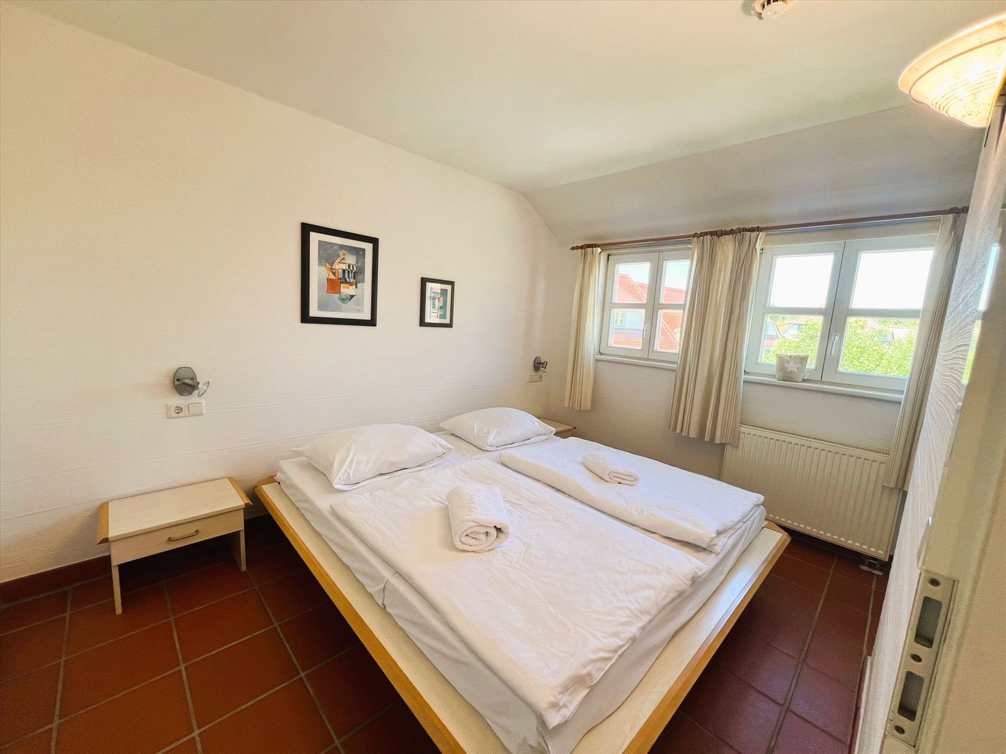 Feriendorf Rugana Klassik Ferienwohnung mit 1 Schlafzimmer (D44) Insel Rügen - Schlafzimmer