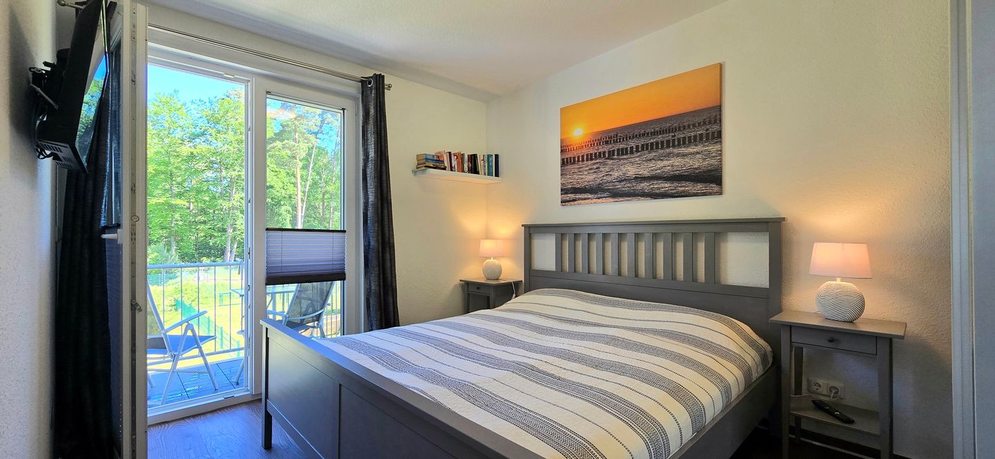 Ferienwohnung KWi 12 OG-"Sonnenschein" Graal-Müritz Küstenwald - Schlafzimmer
