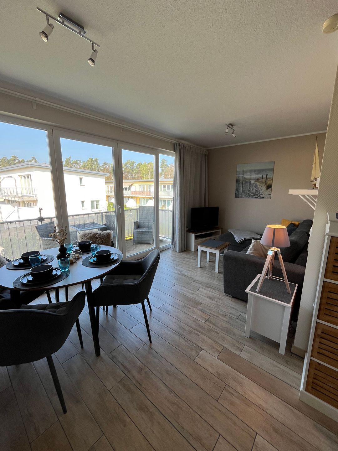  Ferienwohnung KWi 63 OG Graal-Müritz Küstenwald - Wohnzimmer