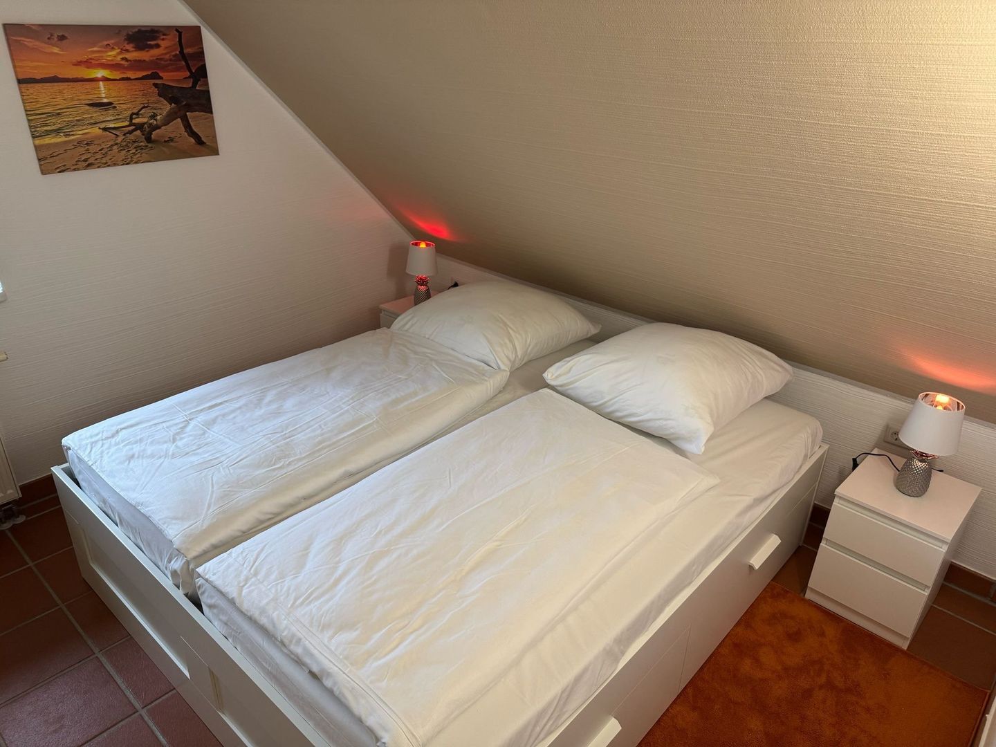 Feriendorf Rugana Komfortplus Ferienwohnung mit 1 Schlafzimmer (C31) Insel Rügen - Schlafzimmer