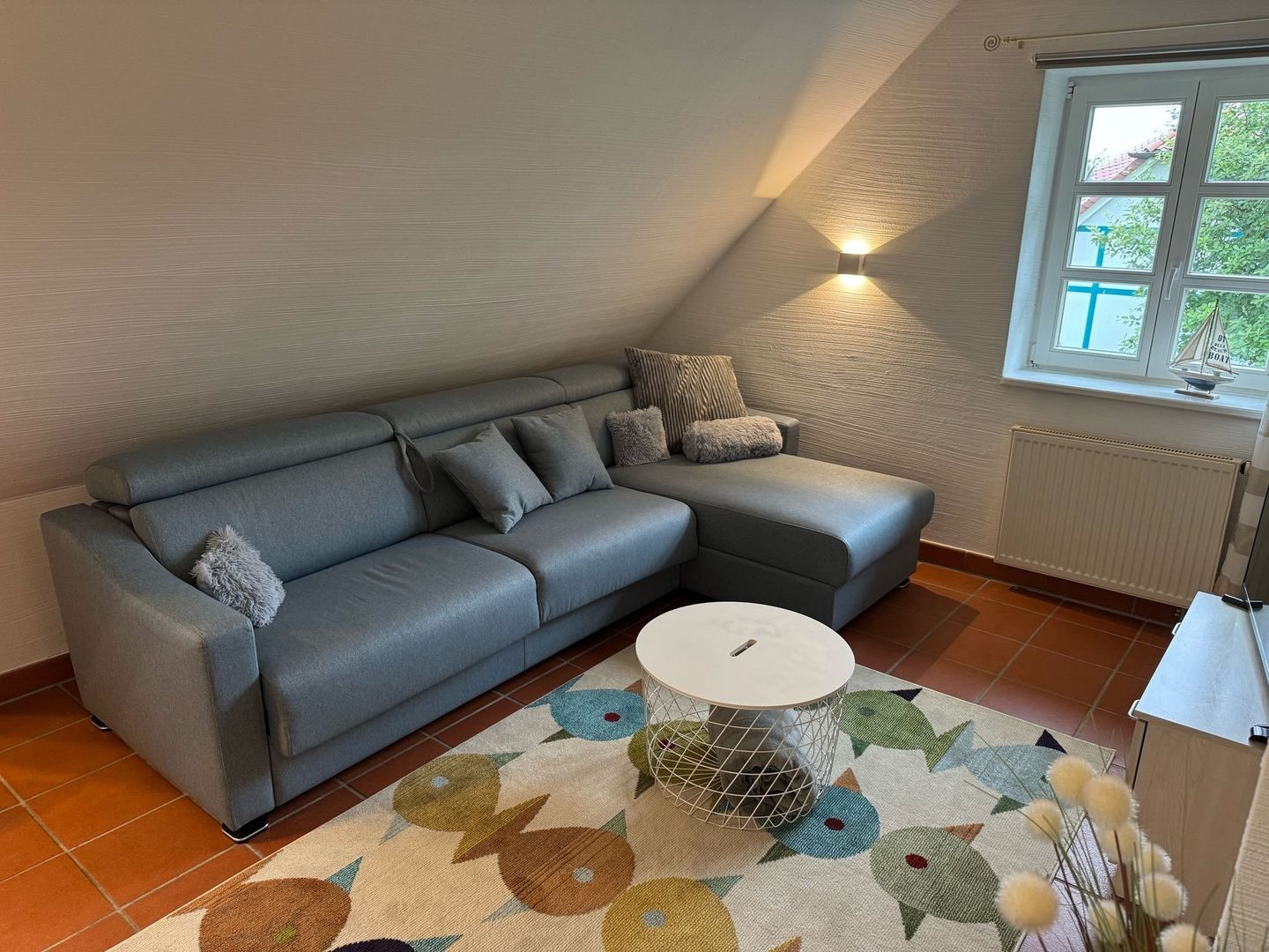 Feriendorf Rugana Komfortplus Ferienwohnung mit 1 Schlafzimmer (C31) Insel Rügen - Wohnzimmer