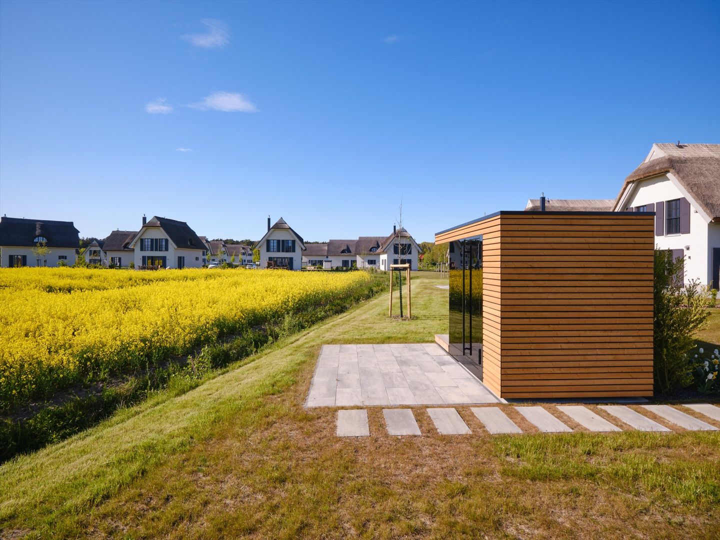 LuxusPlus Reetdachvilla mit 4 Schlafzimmern, Sauna und Kamin (G09) - Sauna