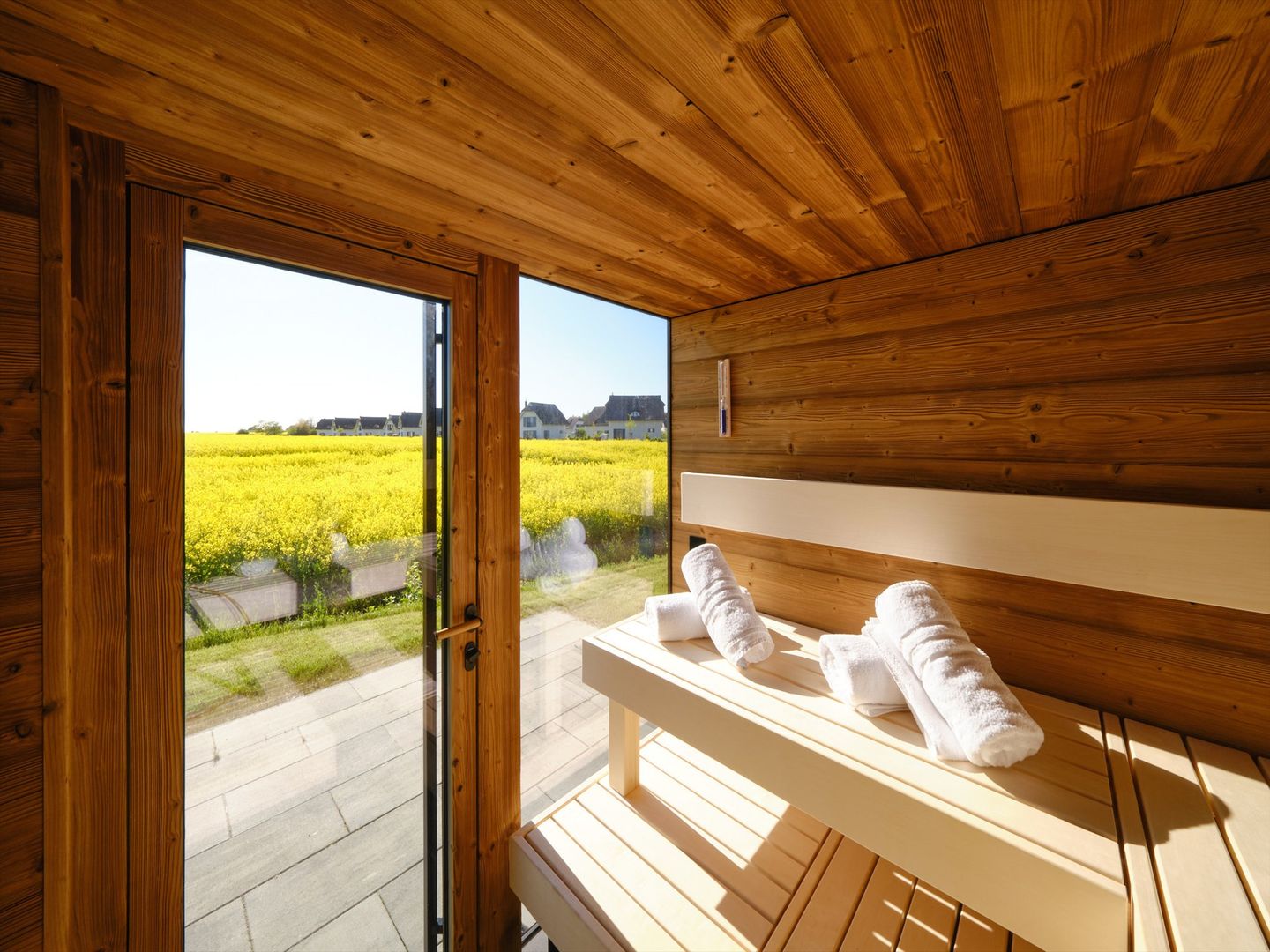 LuxusPlus Reetdachvilla mit 4 Schlafzimmern, Sauna und Kamin (G09) - Sauna