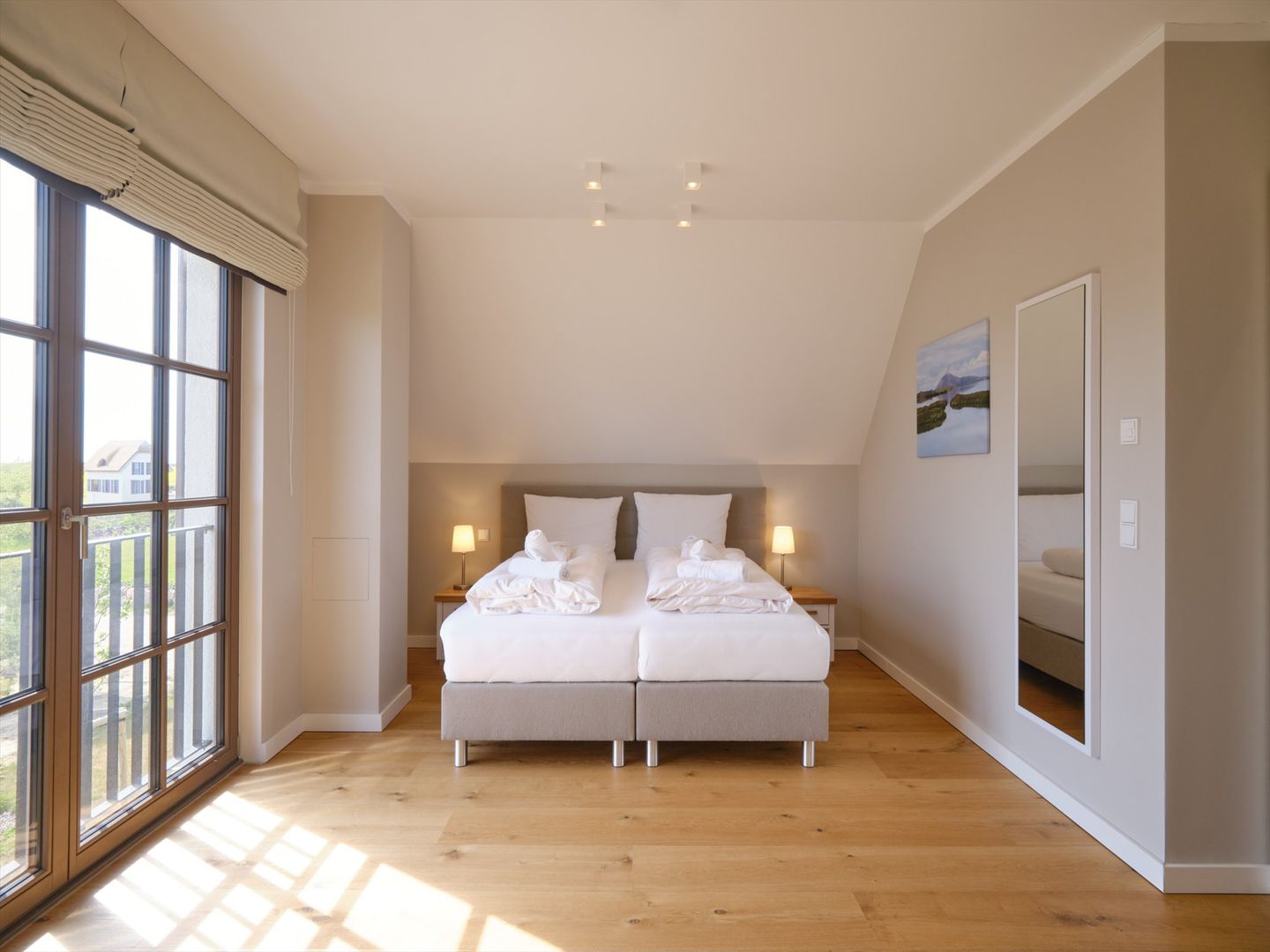 Premium Reetdachvilla mit 3 Schlafzimmern, Sauna und Kamin (H11) - Schlafzimmer