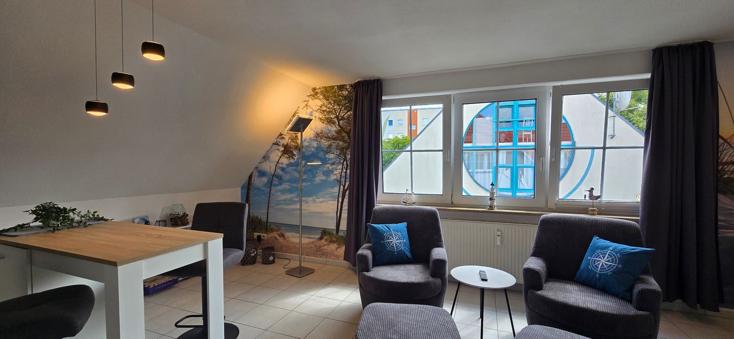  Ferienwohnung P4 Graal-Müritz - Wohnzimmer