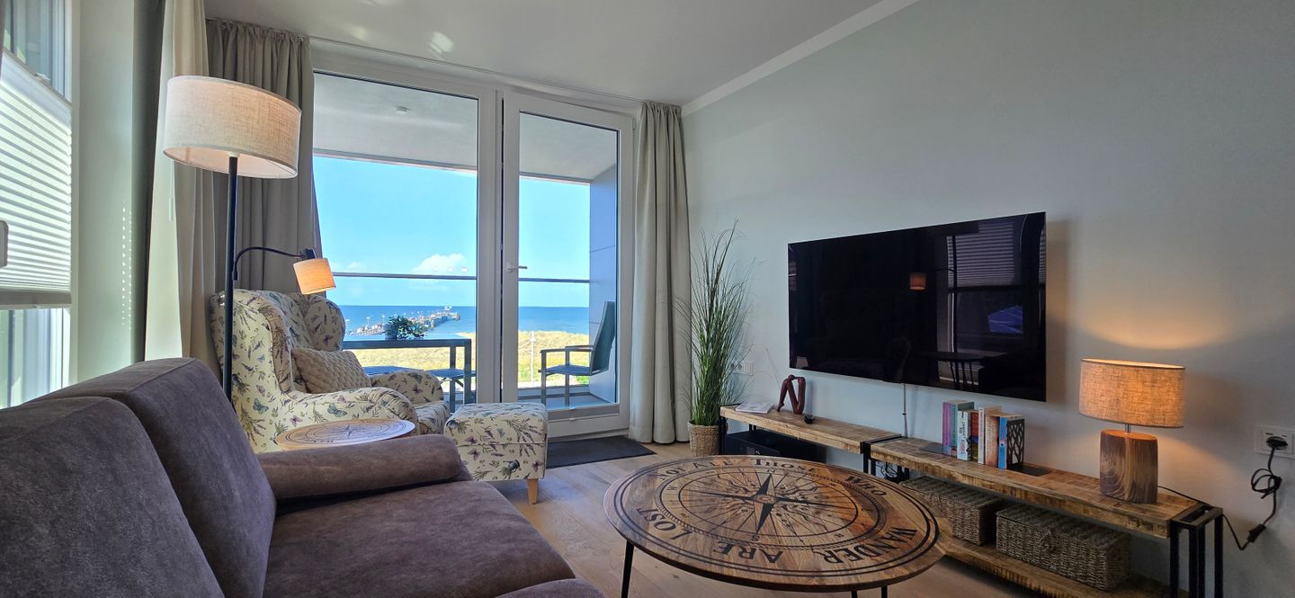  Ferienwohnung i15 - "Meeresrausch" Graal-Müritz - Wohnzimmer