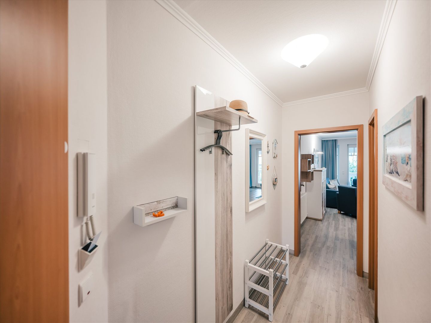 Dünenpark Binz Komfortplus Ferienwohnung mit 1 Schlafzimmer und Balkon im Obergeschoss (205) Insel Rügen - Empfang