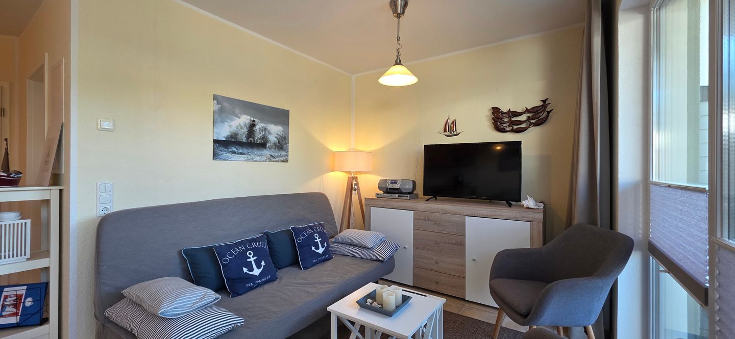  Ferienwohnung KWi 66 EG Graal-Müritz Küstenwald - Wohnzimmer