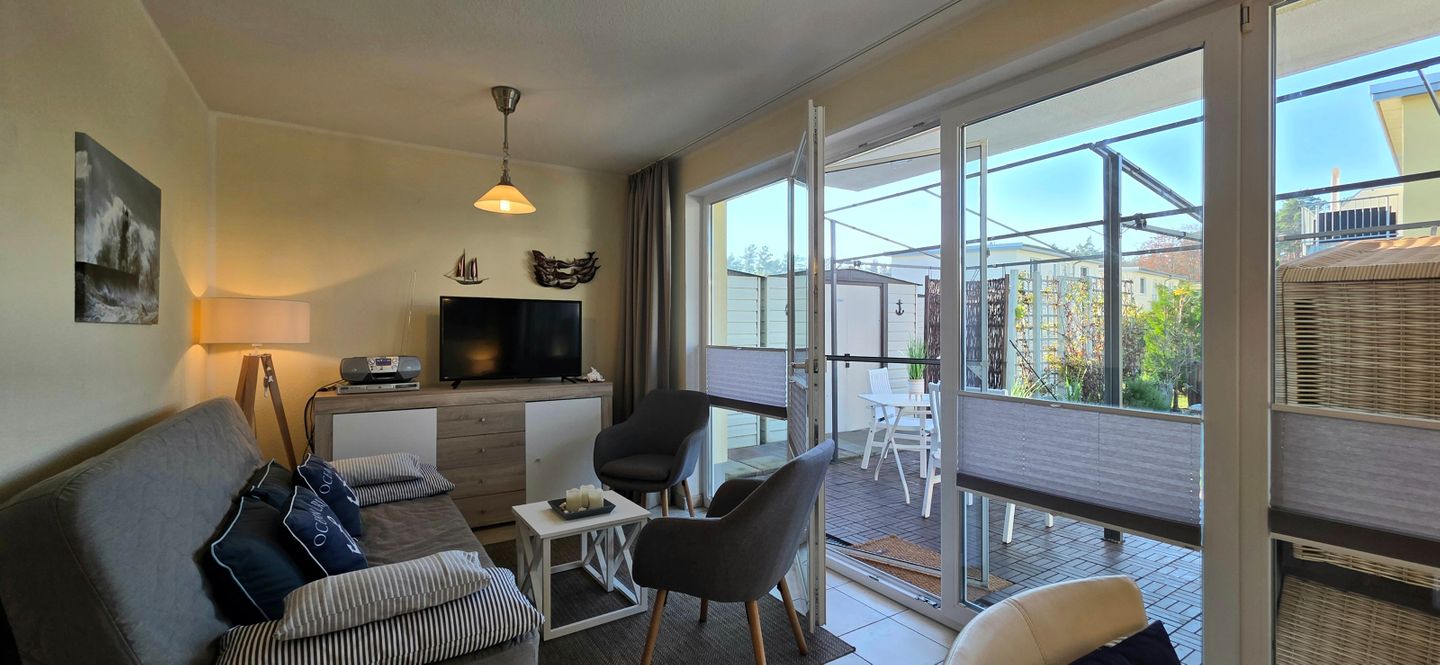  Ferienwohnung KWi 66 EG Graal-Müritz Küstenwald - Wohnzimmer