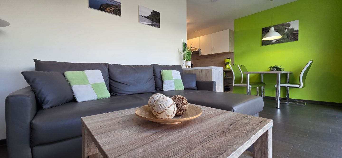  Ferienwohnung KWi 74 OG "Lundi" Graal-Müritz Küstenwald - Wohnzimmer