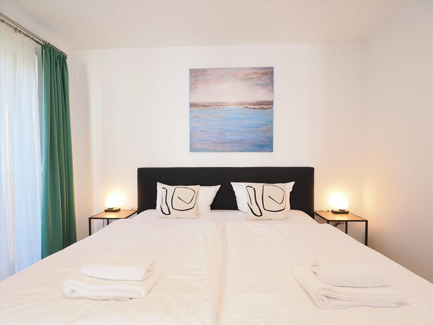 Kaiservillen Heringsdorf Ferienwohnung mit 1 Schlafzimmer und Balkon (D111) Insel Usedom - Schlafzimmer