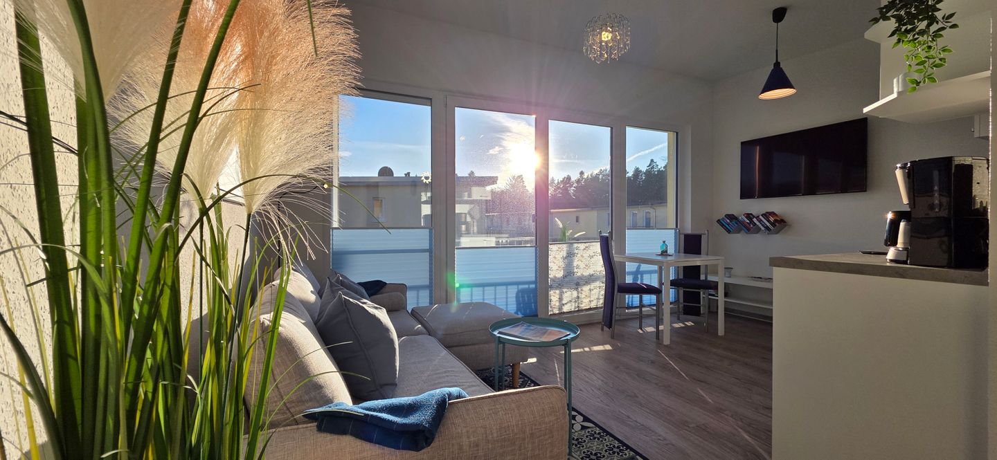  FEWO KWi 83 OG "Namenlos" Graal-Müritz Küstenwald - Wohnzimmer