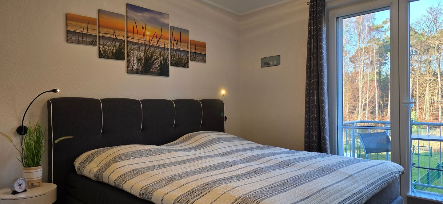  Ferienwohnung KWi 09 OG "Ostseezauber" Graal-Müritz Küstenwald - Schlafzimmer
