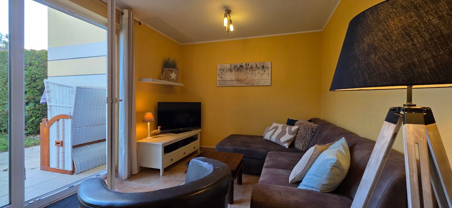 Ferienwohnung KWF-4b EG Graal-Müritz Küstenwald - Wohnzimmer