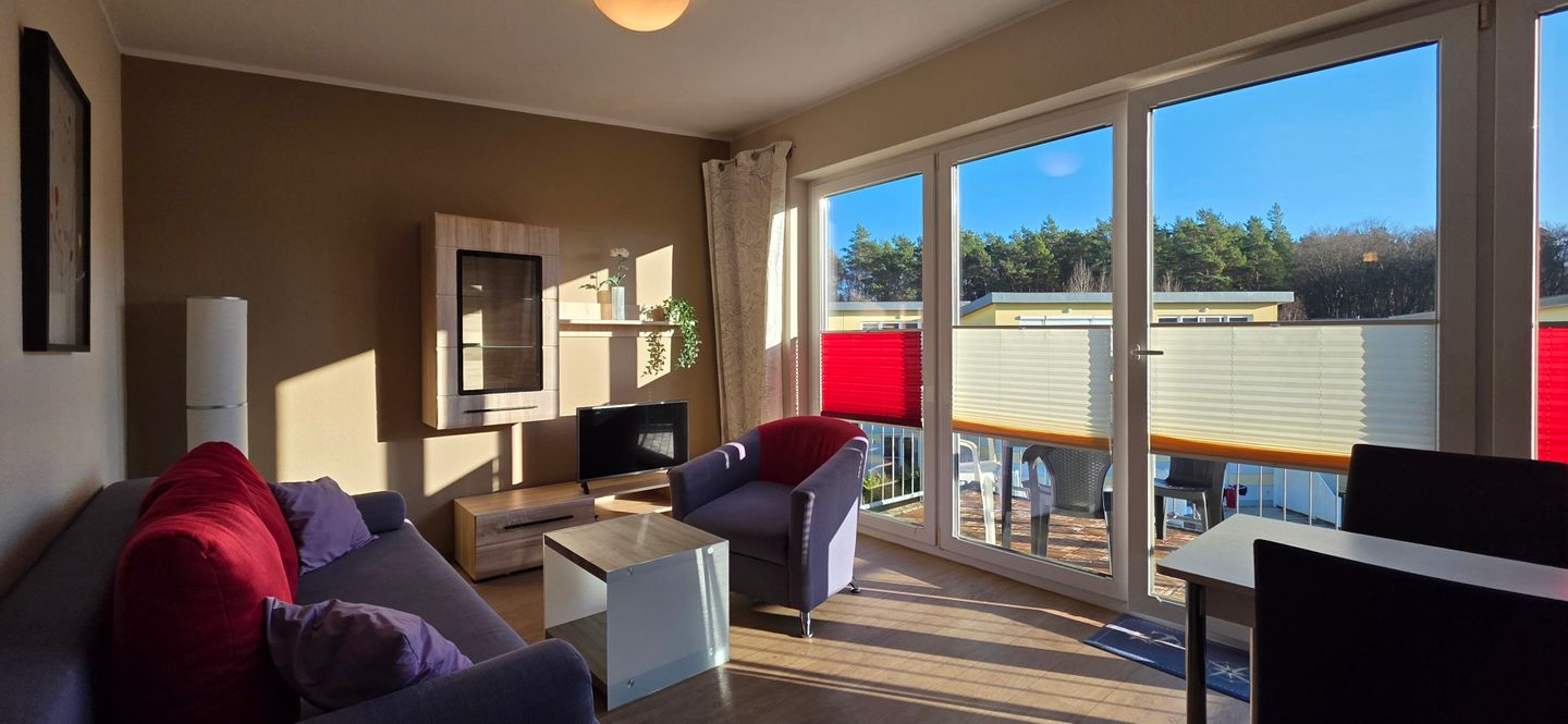  Ferienwohnung KWF3aOG Graal-Müritz Küstenwald - Wohnzimmer