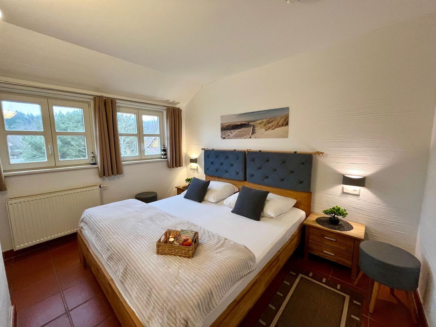 Feriendorf Rugana Komfortplus Ferienwohnung mit 1 Schlafzimmer (A04) Insel Rügen - Schlafzimmer