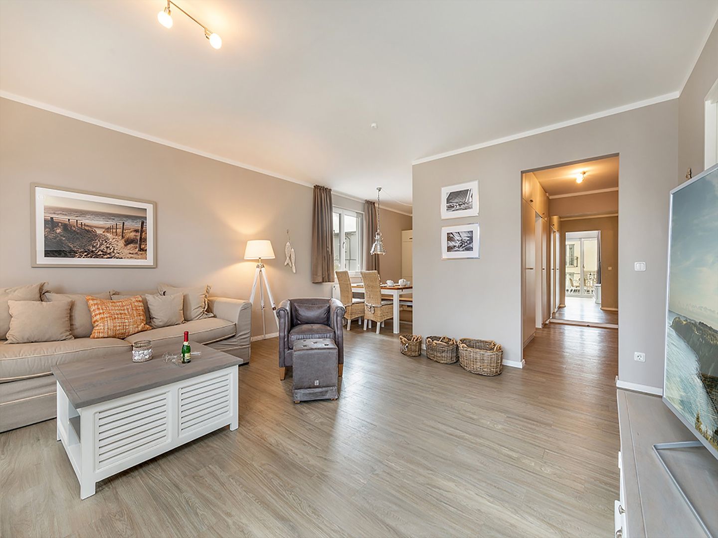 Strandvillen Binz Residenz Bel Vital - Ferienwohnung 12 Bella Vita Insel Rügen - Wohnzimmer