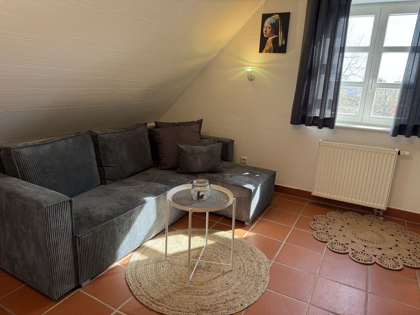 Feriendorf Rugana Klassik Ferienwohnung mit 1 Schlafzimmer (A34) Insel Rügen - Wohnzimmer