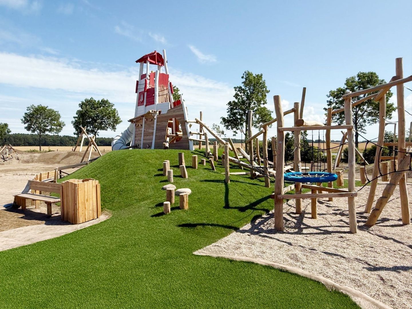 Feriendorf Rugana Klassik Ferienwohnung mit 1 Schlafzimmer (A34) Insel Rügen - Spielanlage