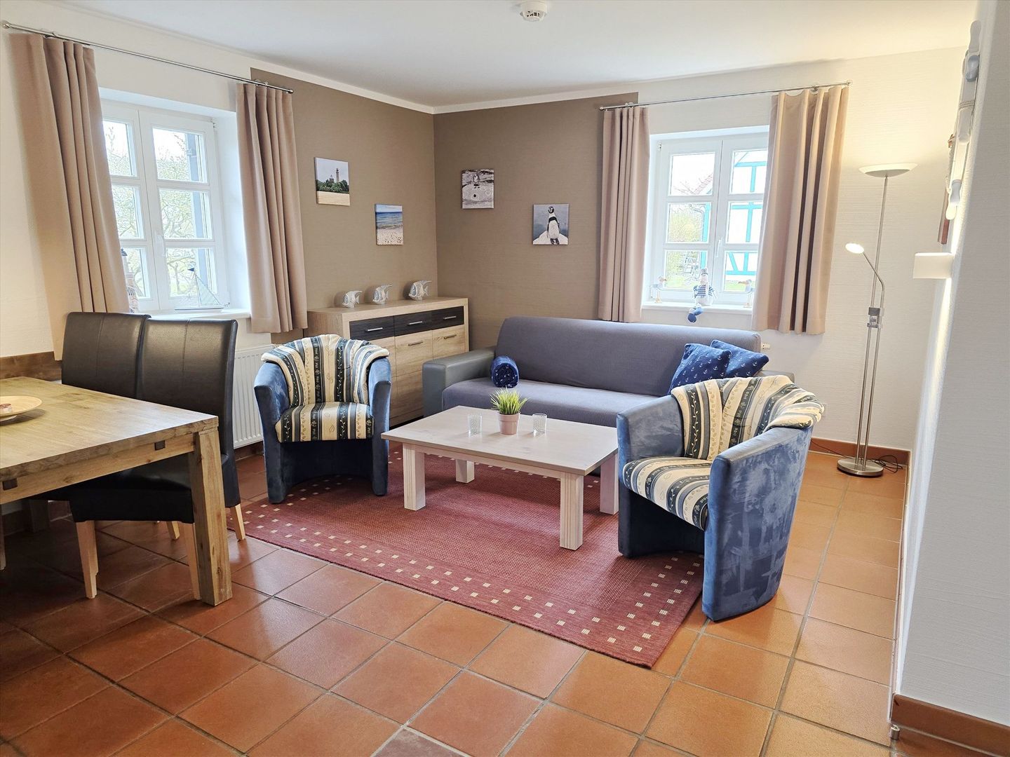 Feriendorf Rugana Komfortplus Ferienwohnung mit 1 Schlafzimmern und Terrasse Insel Rügen - Wohnzimmer