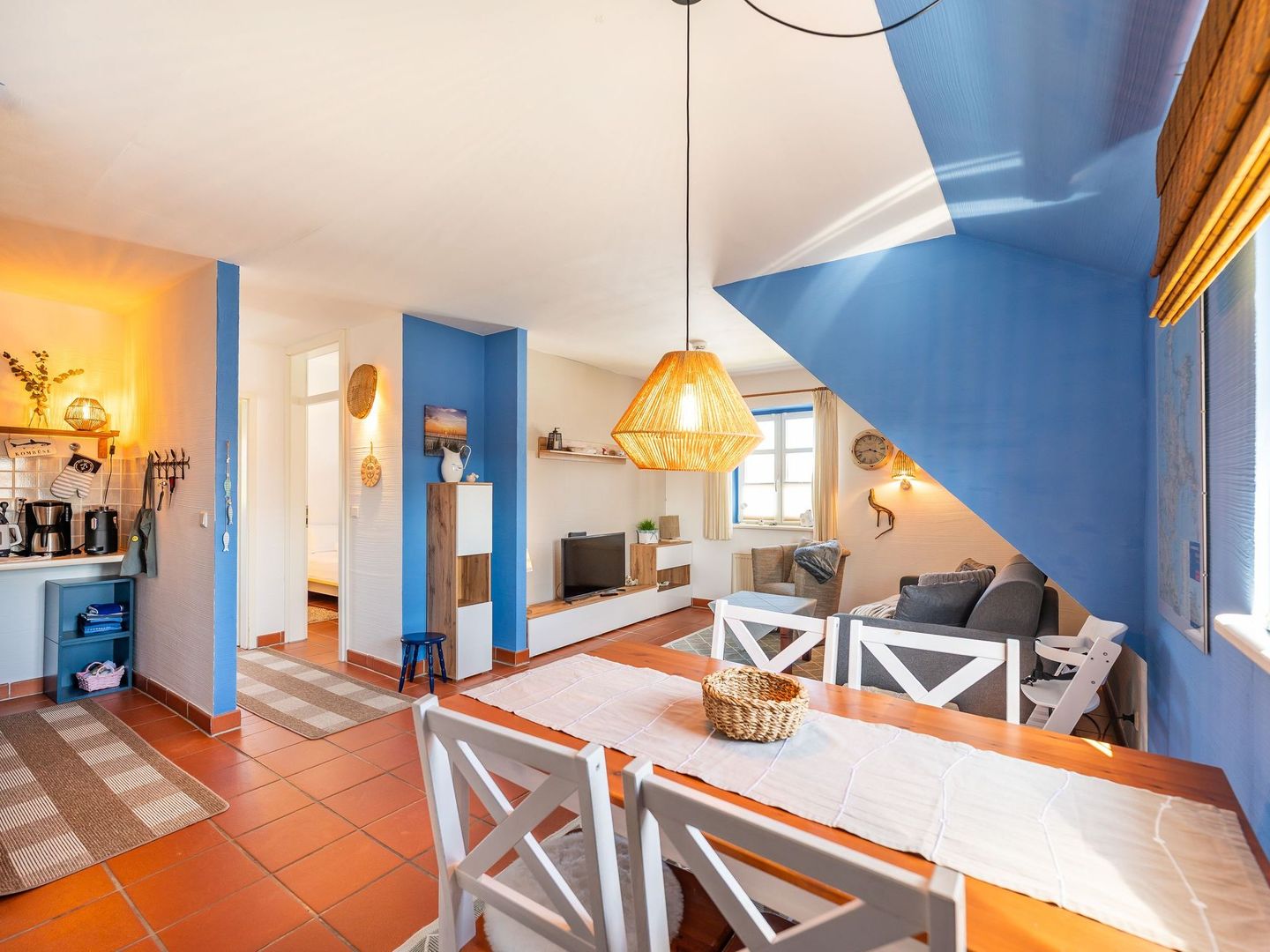 Feriendorf Rugana Budget Ferienwohnung mit 1 Schlafzimmer (A67) Insel Rügen - Wohnzimmer